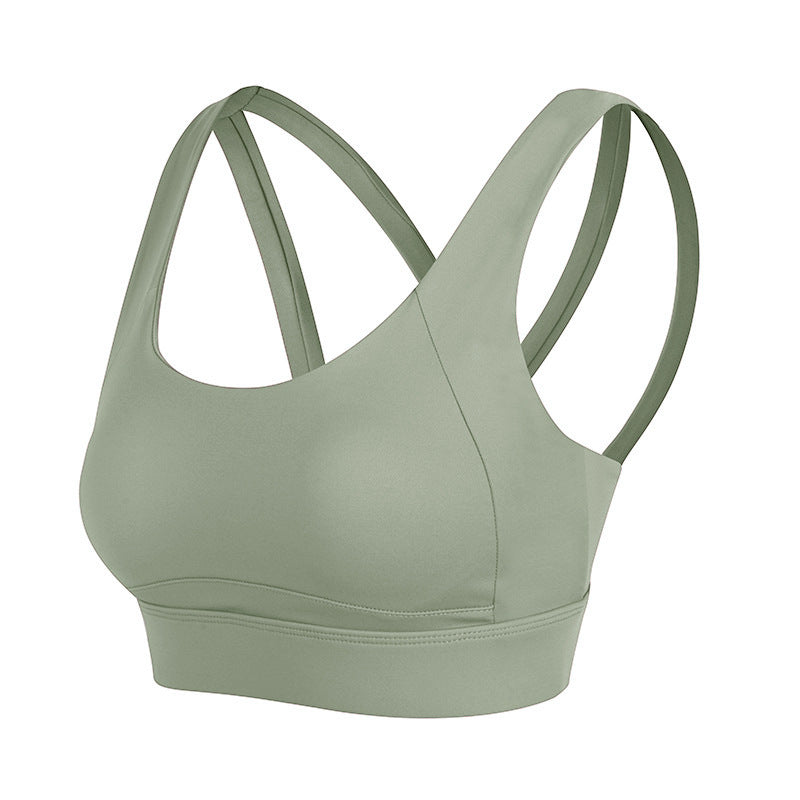 Crossover One-piece Shockproof Yoga Underwear