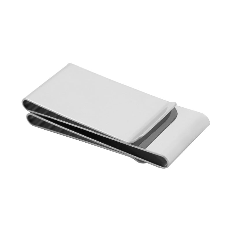 Lightweight Stylish Stainless Steel Bill Folder Simple Men