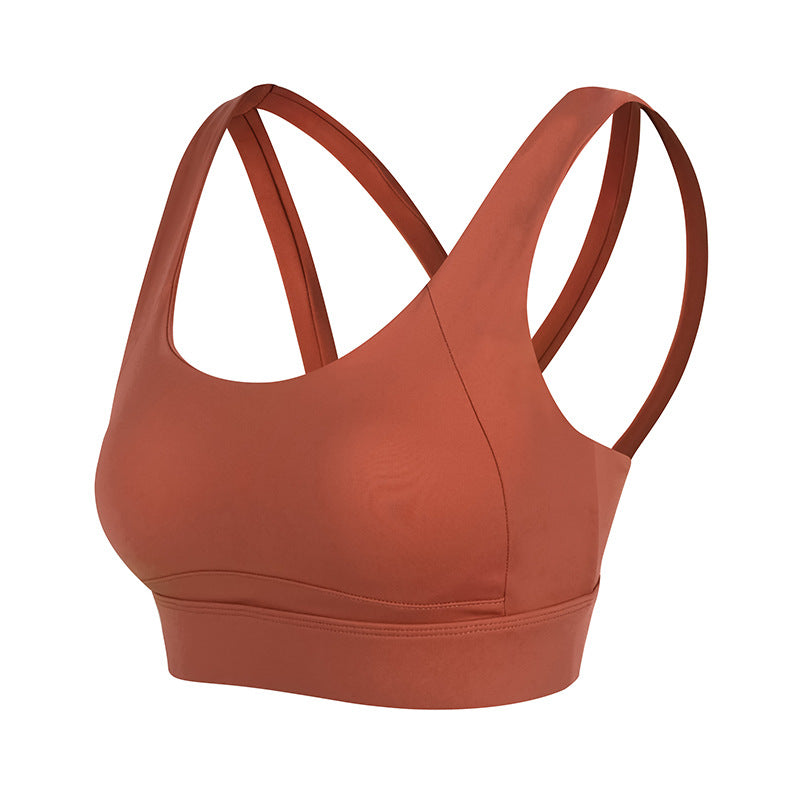 Crossover One-piece Shockproof Yoga Underwear